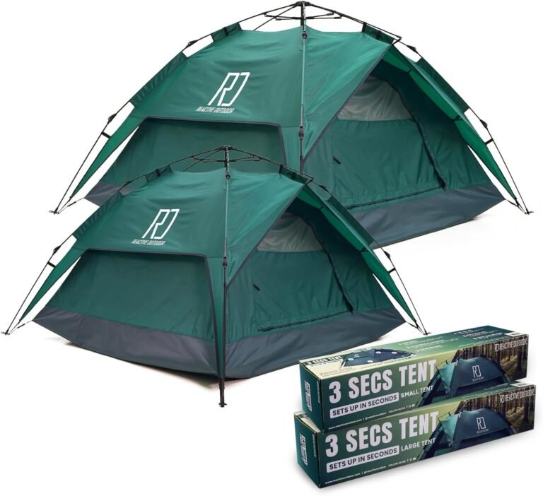 Reactive Outdoor 3 Second Tent – Instant Pop Up Camping Tent for Easy Adventures